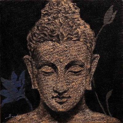 Buddha-1-Acrylic-on-Canvas-Sulakshana-Dharmadhikari-IG461-IndiGalleria