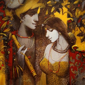 Tune-of-Love-2-Painting-Subrata-Das-IndiGalleria-IG1941