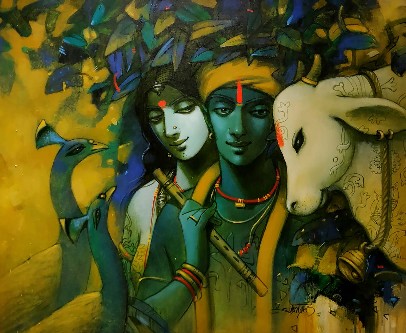 Tune-of-Love-6-Painting-Subrata-Das-IndiGalleria-IG406