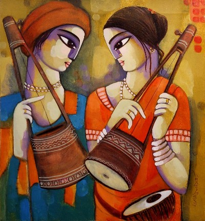 Baul-1-Painting-Sekhar-Roy-IndiGalleria-IG1939