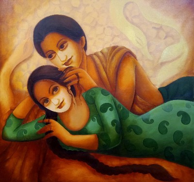 Intimate-love2-Painting-Monalisa-Sarkar-IndiGalleria-IG1631
