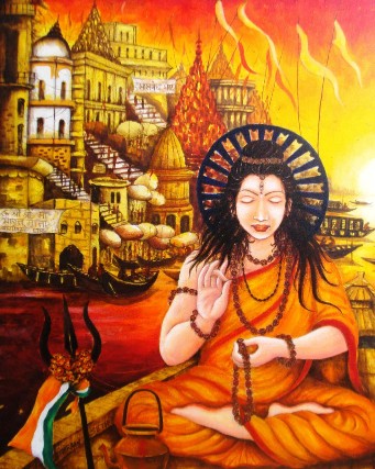 Varanasi-Acrylic-Painting-Anirban-Seth-IndiGalleria-IG320