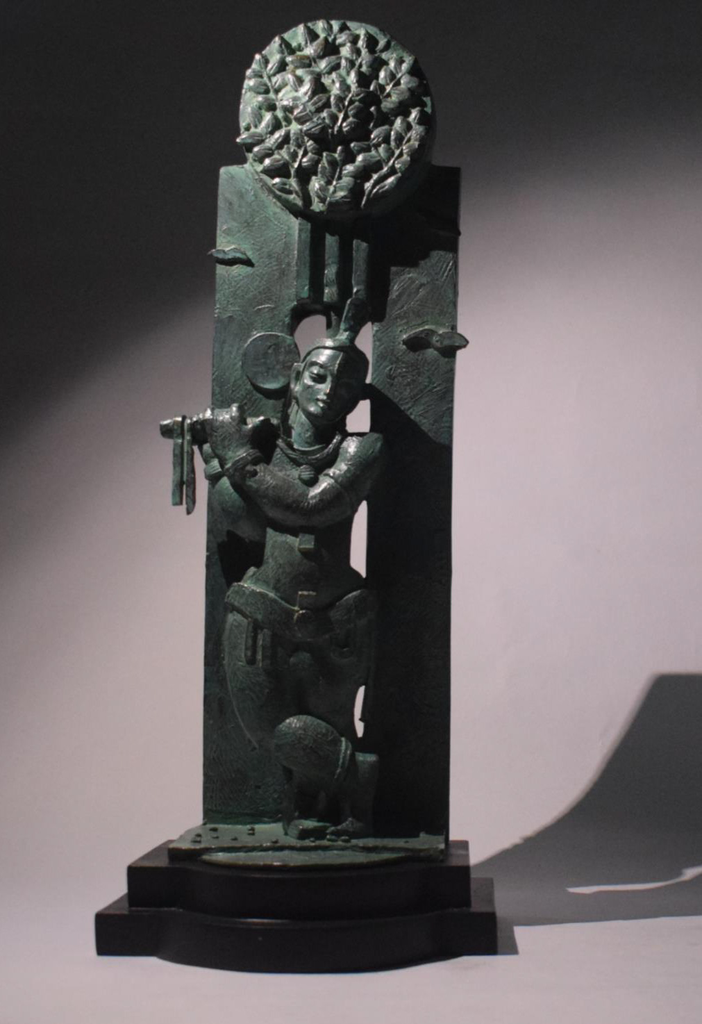 Figurative Sculpture with Bronze"Kanai" art by Debjyoti Purakayastha