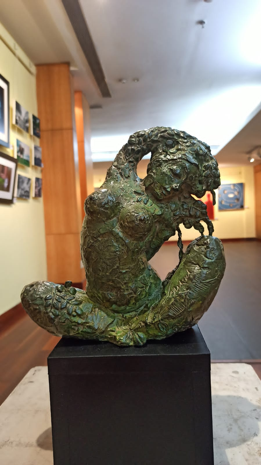 Figurative Sculpture with Bronze"Rhythm" art by Debjyoti Purakayastha