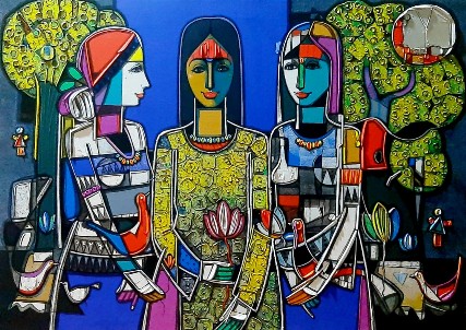 Untitled-Painting-Girish-Adannavar-IndiGalleria-IG1953