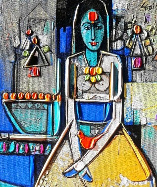 Untitled-Painting-Girish-Adannavar-IndiGalleria-IG1527