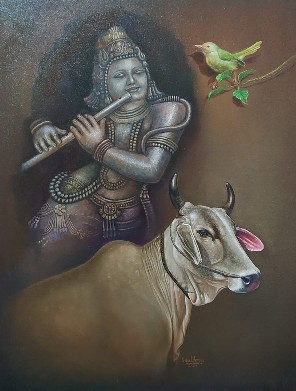 Krishna-18x24-Oil-Painting-Gopal-Sharma-IndiGalleria-IG2169