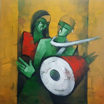 Musical-Painting-Deepa-Vedpathak-IndiGalleria-IG1986