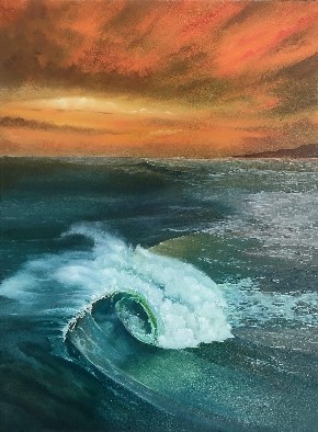 Hyperrealistic-Seascape-Painting-by-Kaustav-Jyoti-Dasgupta-IndiGalleria-IG2197